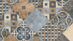 WYKŁADZINA TARKETT ICONIK 260 - ZARAGOZA TILE INDIGO szer.-2m   