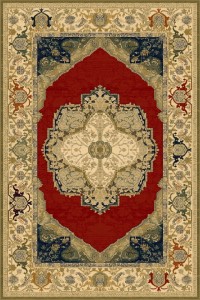 DYWAN DYWILAN POLONIA PALAZZO VELVET RED 170X235 